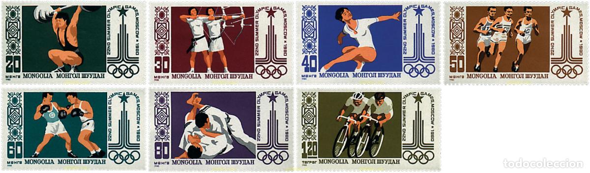 Sellos: 69827 MNH MONGOLIA 1980 22 JUEGOS OLIMPICOS VERANO MOSCU 1980