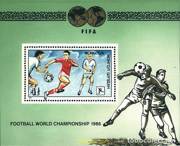 Sellos: 54367 MNH MONGOLIA 1986 COPA DEL MUNDO DE FUTBOL. MEXICO-86