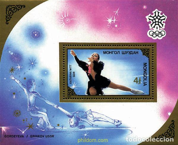 Sellos: 72582 MNH MONGOLIA 1988 MEDALLISTAS DE LOS 15 JUEGOS OLIMPICOS DE INVIERNO. CALGARY 1988