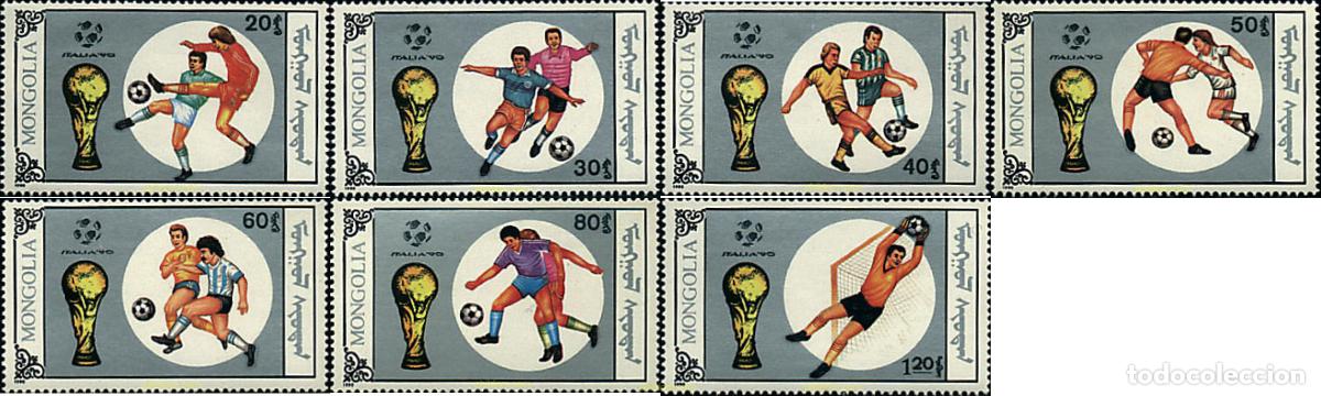 Sellos: 27985 MNH MONGOLIA 1990 COPA DEL MUNDO DE FUTBOL. ITALIA-90