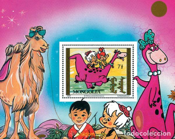 Sellos: 50013 MNH MONGOLIA 1991 LOS PICAPIEDRA