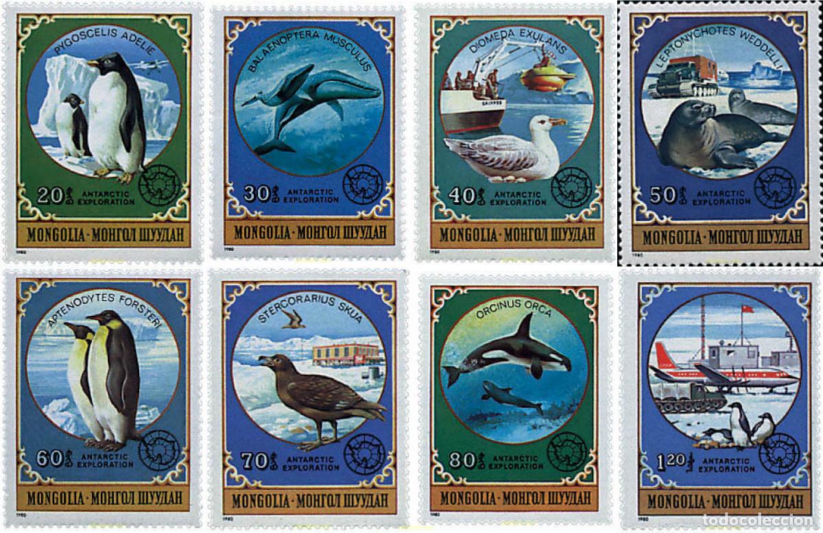 Sellos: 69832 MNH MONGOLIA 1980 EXPLORACION DE LA ANTARTIDA