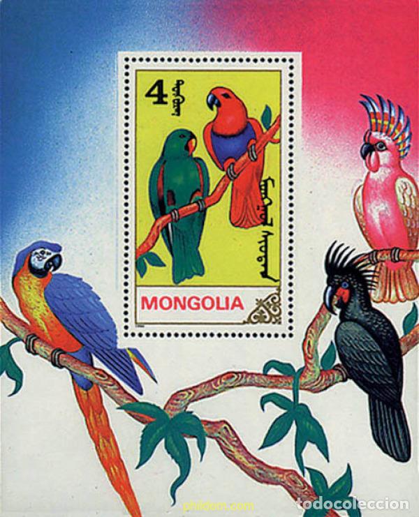 Sellos: 31734 MNH MONGOLIA 1990 LOROS - Foto 1