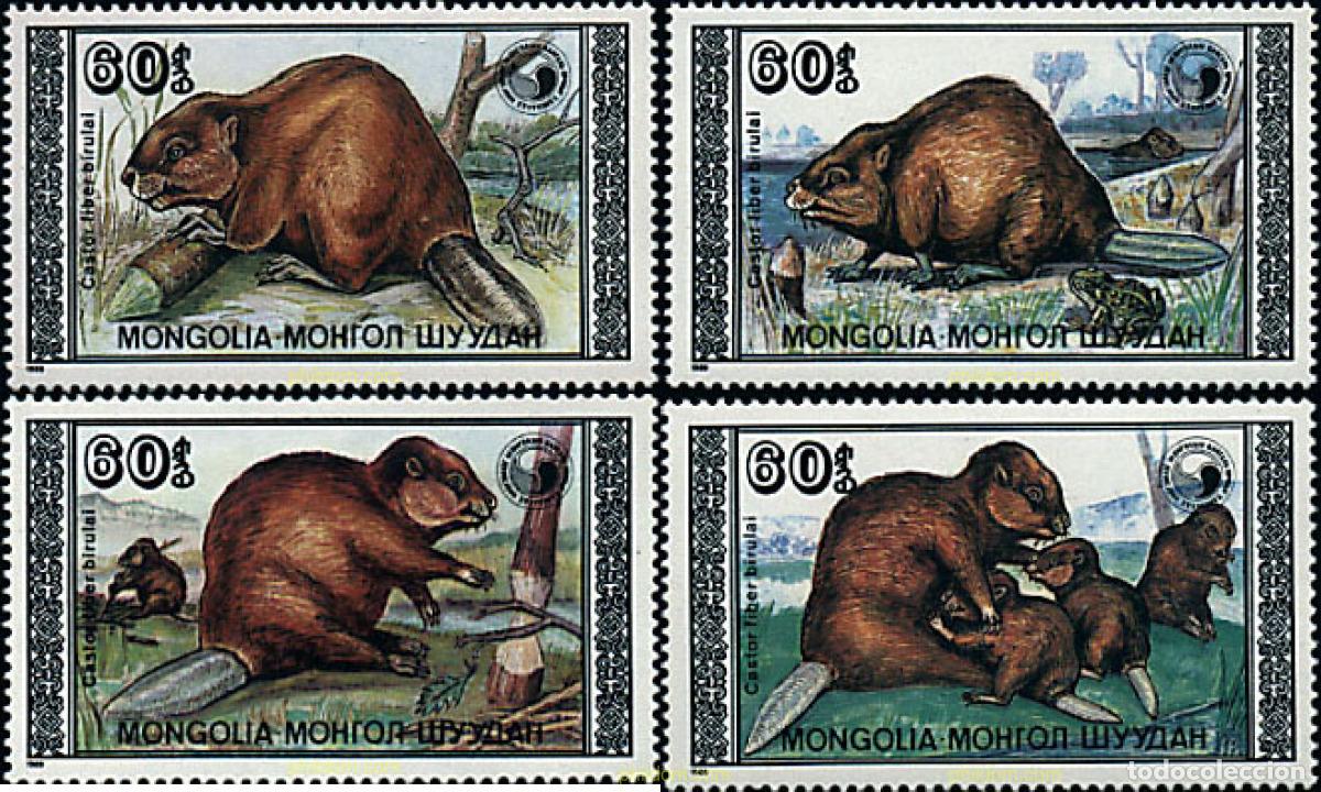Sellos: 40039 MNH MONGOLIA 1989 FAUNA PROTEGIDA