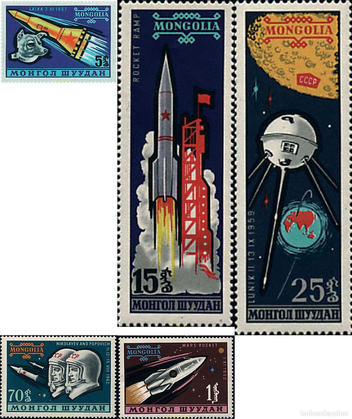 Sellos: 49750 MNH MONGOLIA 1963 CONQUISTA DEL ESPACIO