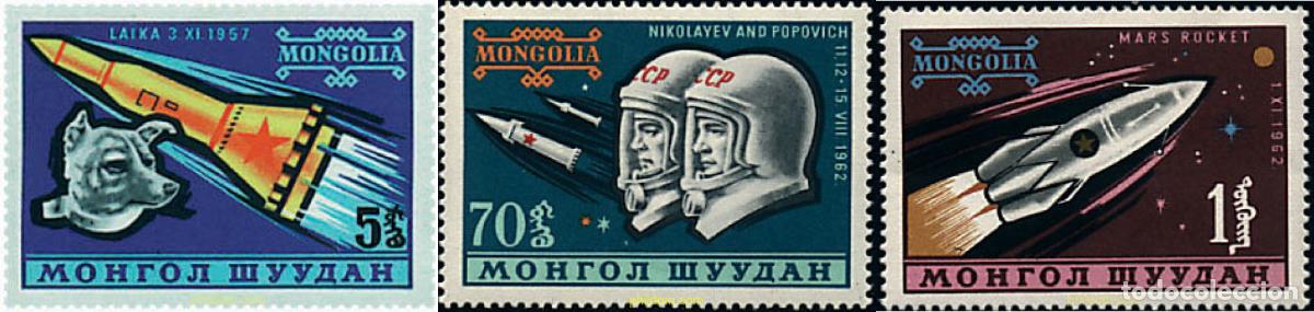 Sellos: 668390 MNH MONGOLIA 1963 CONQUISTA DEL ESPACIO