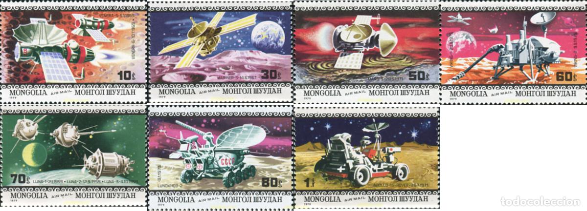 Sellos: 44603 MNH MONGOLIA 1979 10 ANIVERSARIO DEL PRIMER HOMBRE EN LA LUNA