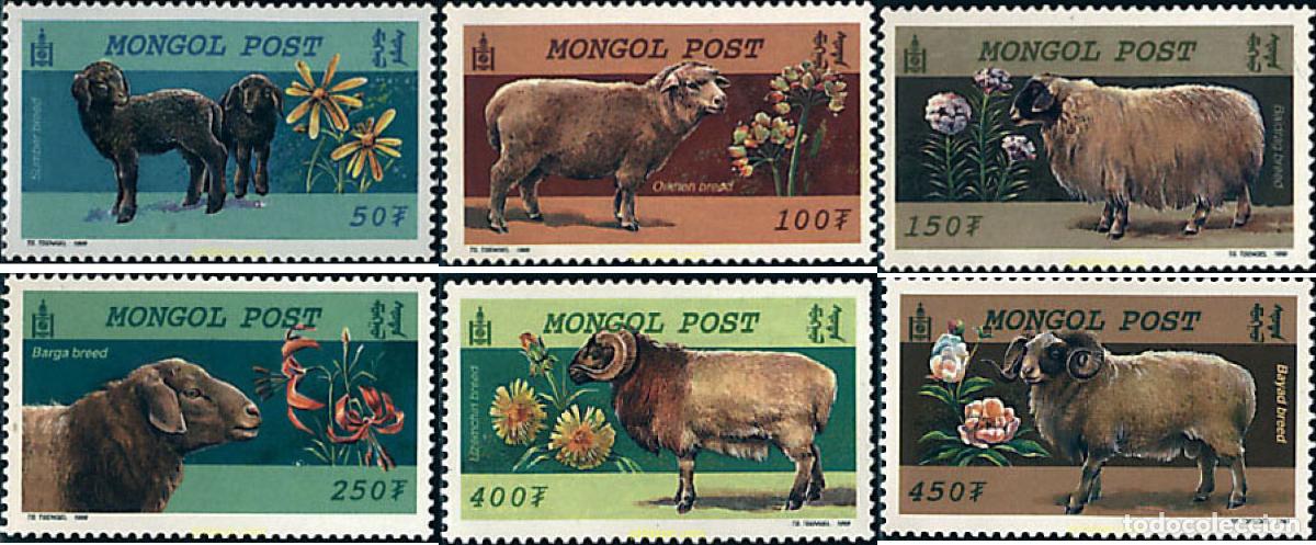 Sellos: 47855 MNH MONGOLIA 1999 CORDEROS