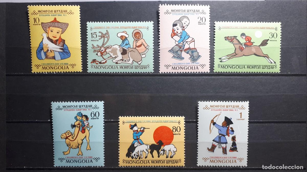 Sellos: MONGOLIA. A&Ntilde;O 1966. **. YVERT 390/6