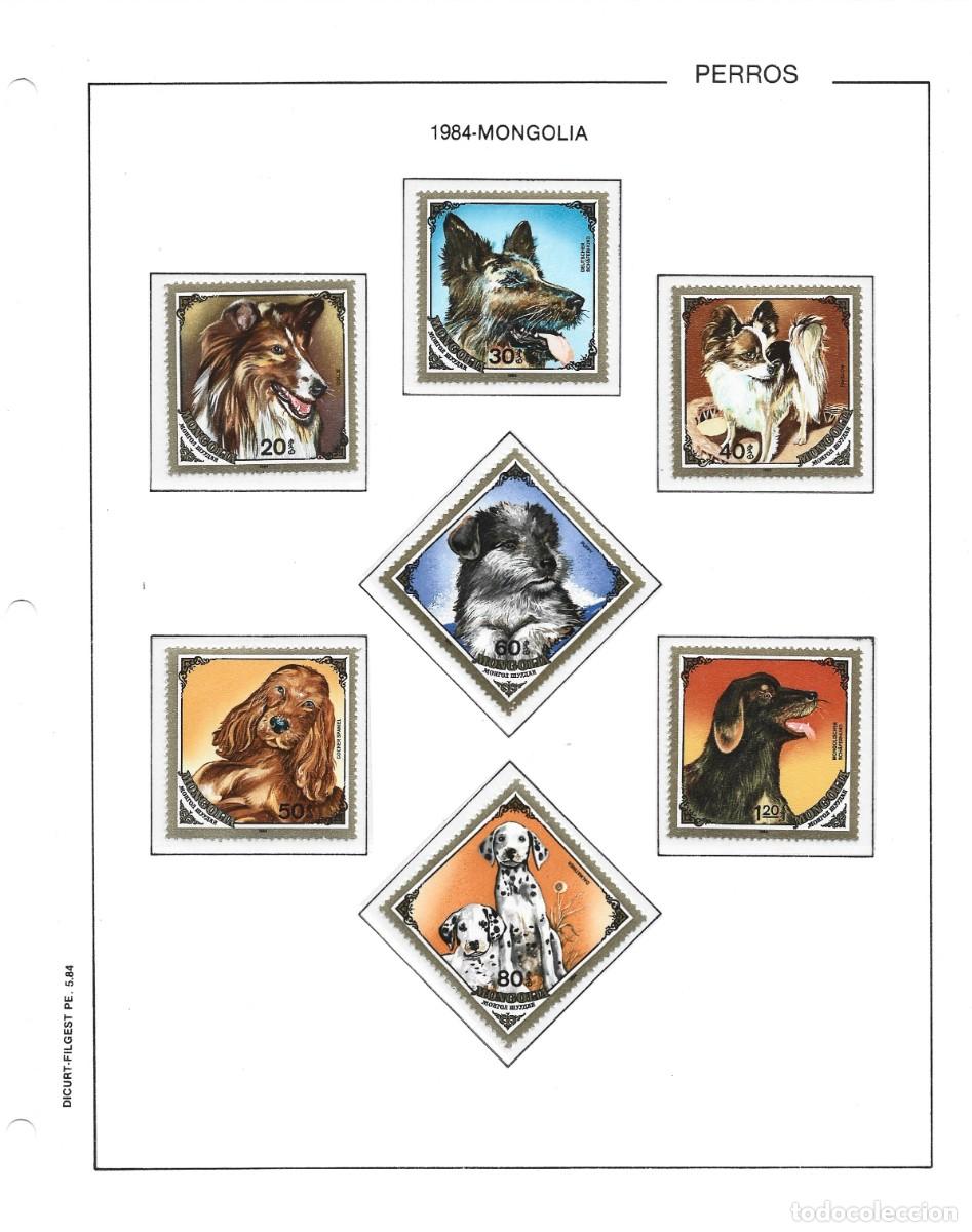Sellos: Mongolia 1984 - Dogs (1984) - Y&T 1304/10 -Perros -(14)