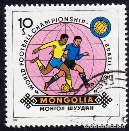 Sellos: Mongolia. Campeonato Mundo. Espa&ntilde;a 82. YT-1173/1178. usado