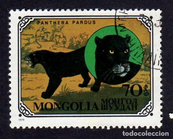 Sellos: Mongolia. Leopardo. 1979. YT-1042. usado