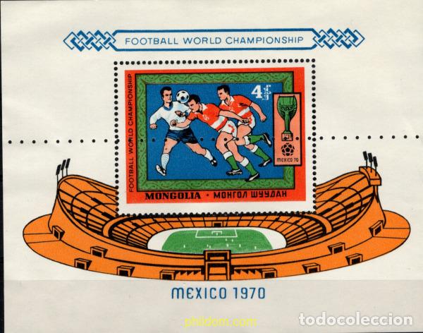 Sellos: 793923 MNH MONGOLIA 1970 COPA DEL MUNDO DE FUTBOL. MEXICO-70