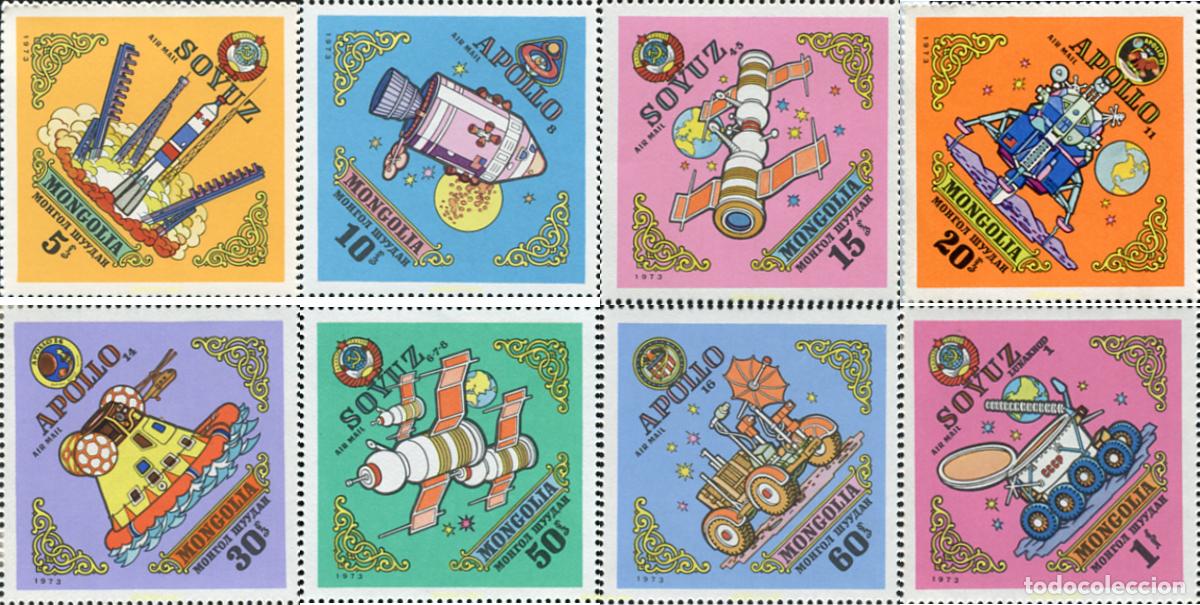 Sellos: 44816 MNH MONGOLIA 1973 APOLLO Y SOYOUZ