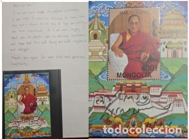 Sellos: MI) 1994 MONGOLIA, NOBEL PEACE PRIZE AWARDED TO THE DALAI LAMA, SOUVENIR SHEET, MNH