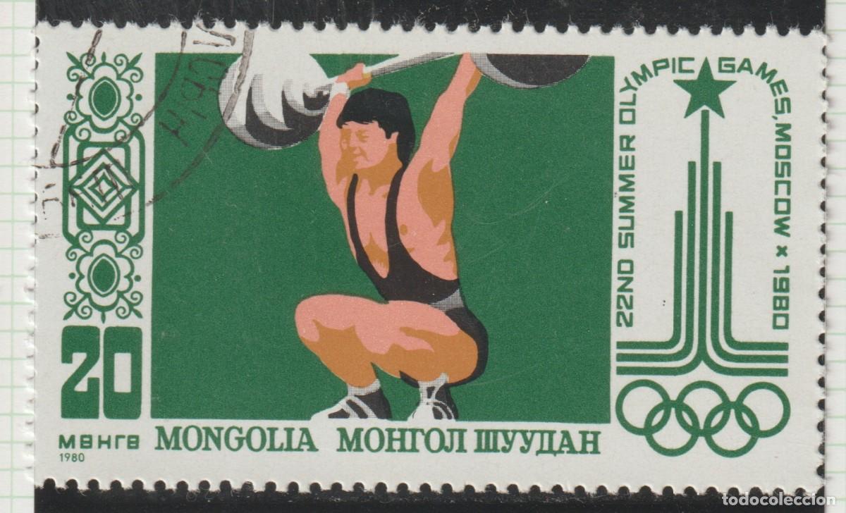 Sellos: MONGOLIA // YVERT 1052 // 1980 ... USADO - DEPORTE - Foto 1