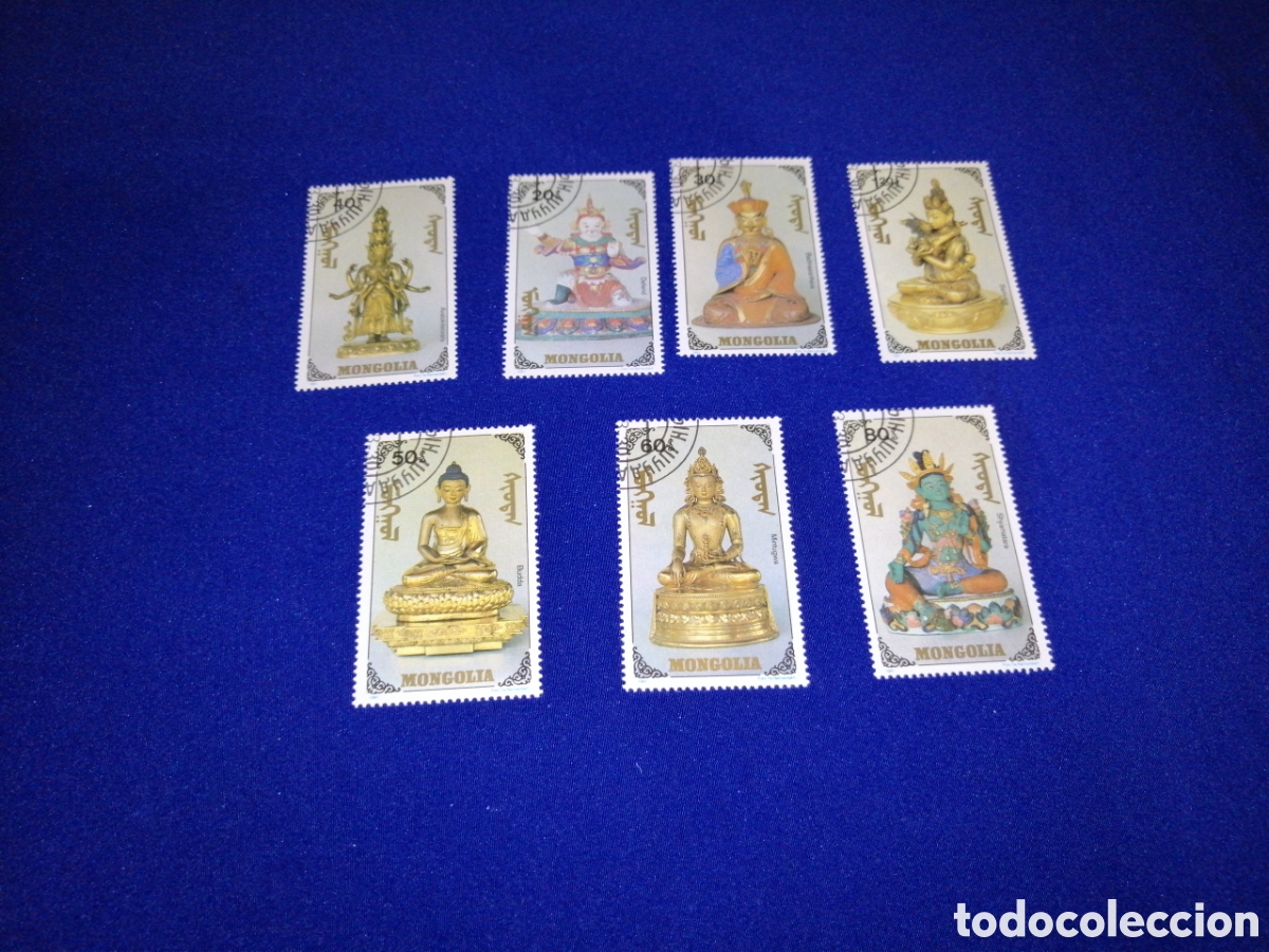 Stamps: MONGOLIA LOTE BUDAS SELLOS USADOS MATASELLADOS
