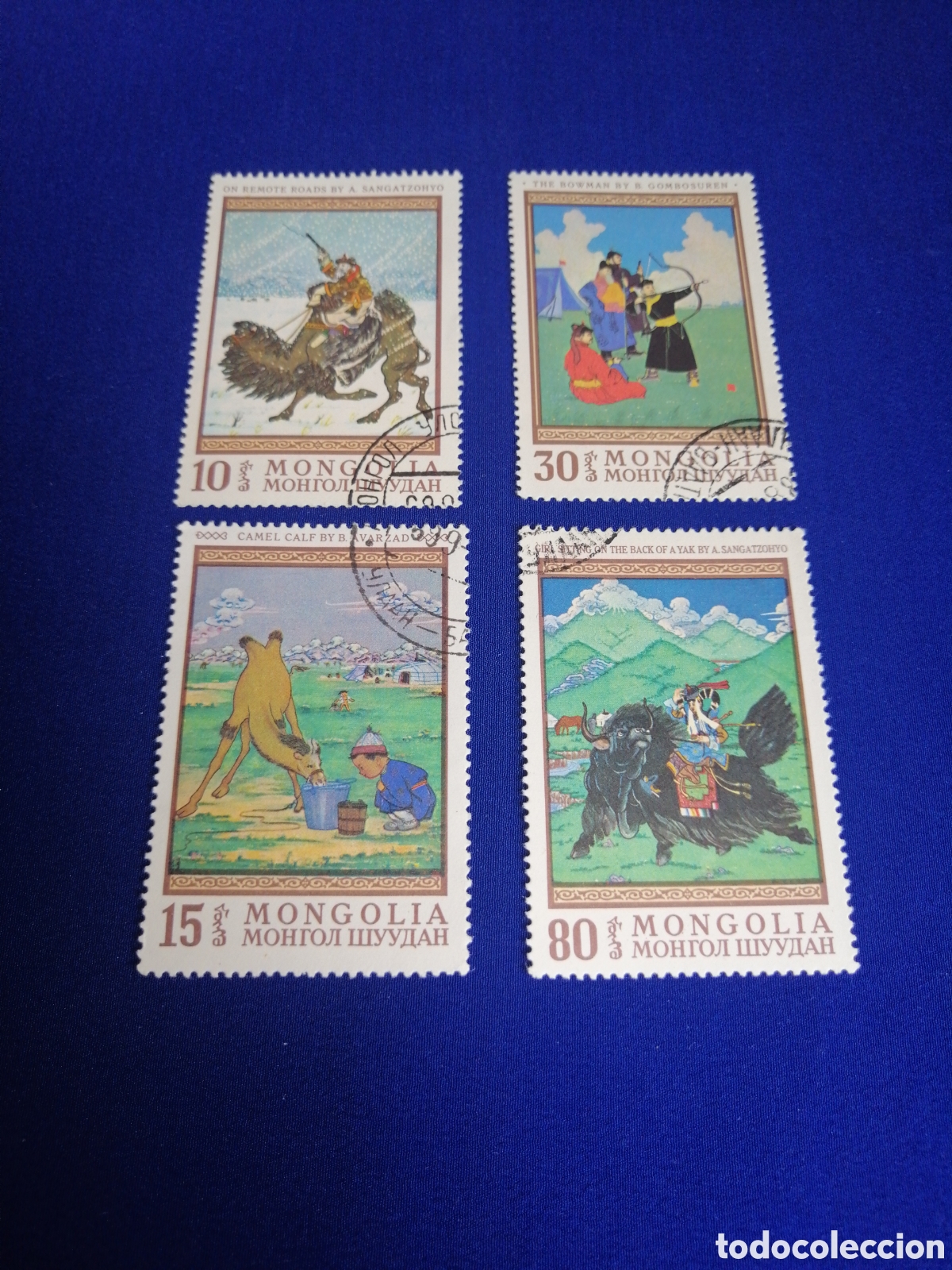 Briefmarken: MONGOLIA LOTE TRADICIONES SELLOS USADOS MATASELLADOS