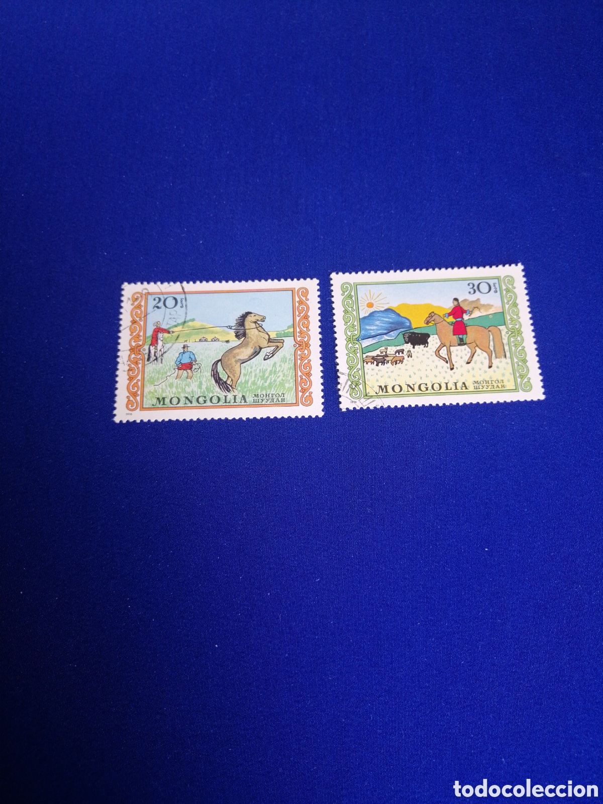 Timbres: MONGOLIA LOTE TRADICIONES SELLOS USADOS MATASELLADOS