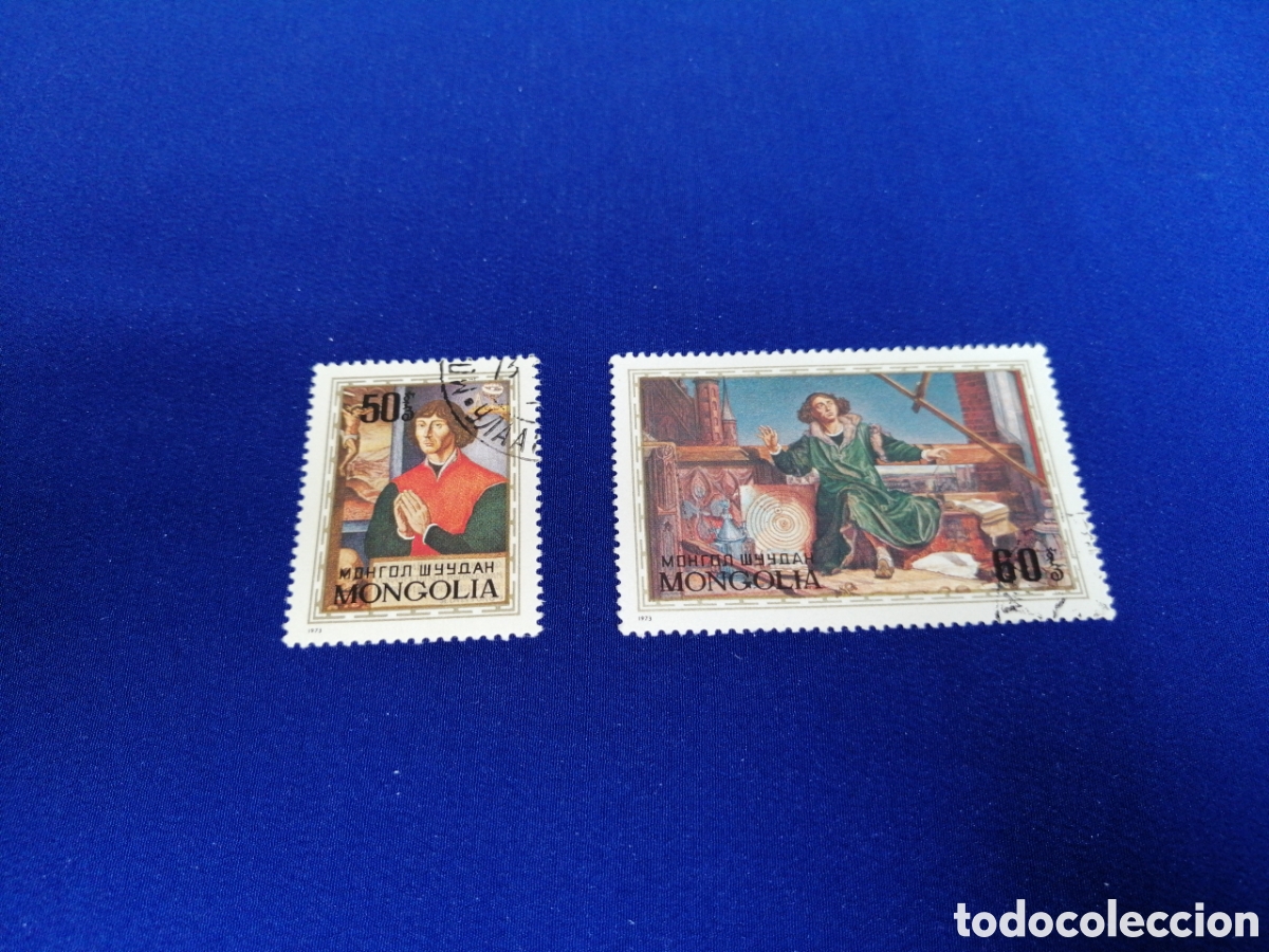 Timbres: MONGOLIA LOTE PINTURA SELLOS USADOS MATASELLADOS