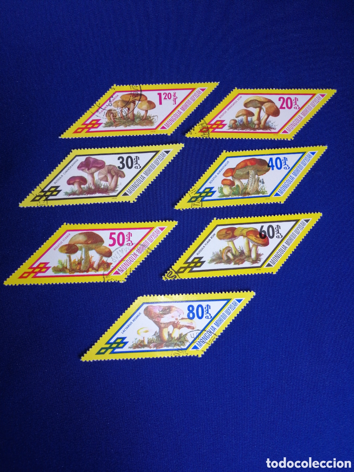 Stamps: MONGOLIA LOTE SETAS SELLOS USADOS MATASELLADOS