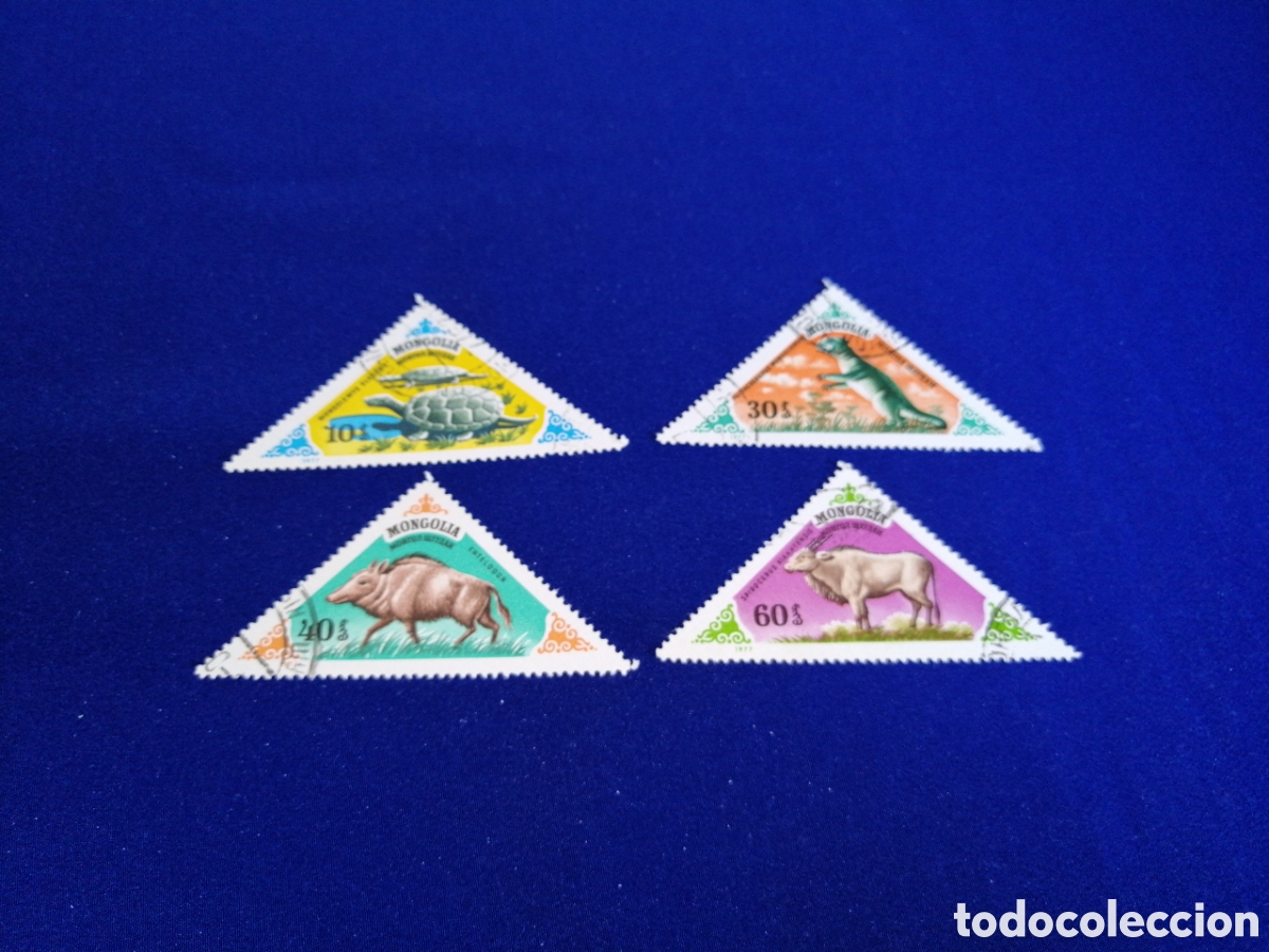 Stamps: MONGOLIA LOTE ANIMALES SELLOS USADOS MATASELLADOS