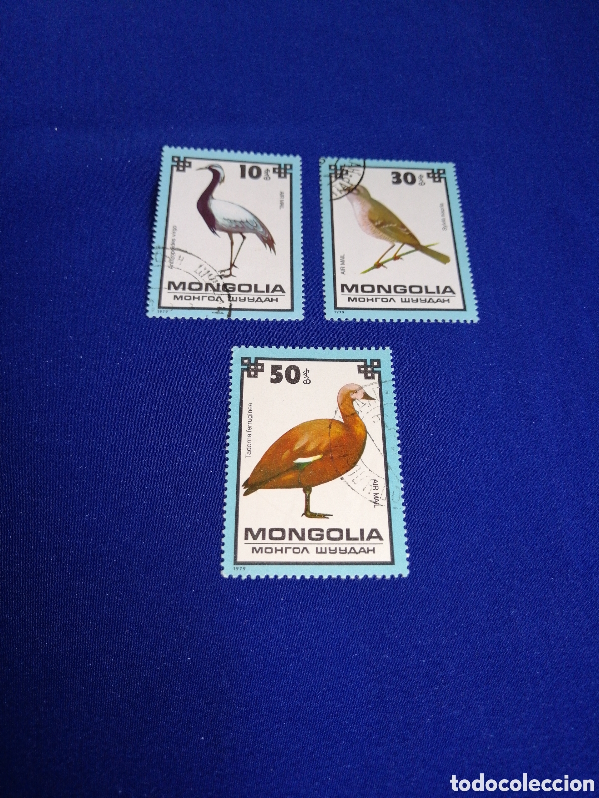 Selos: MONGOLIA LOTE AVES SELLOS USADOS MATASELLADOS