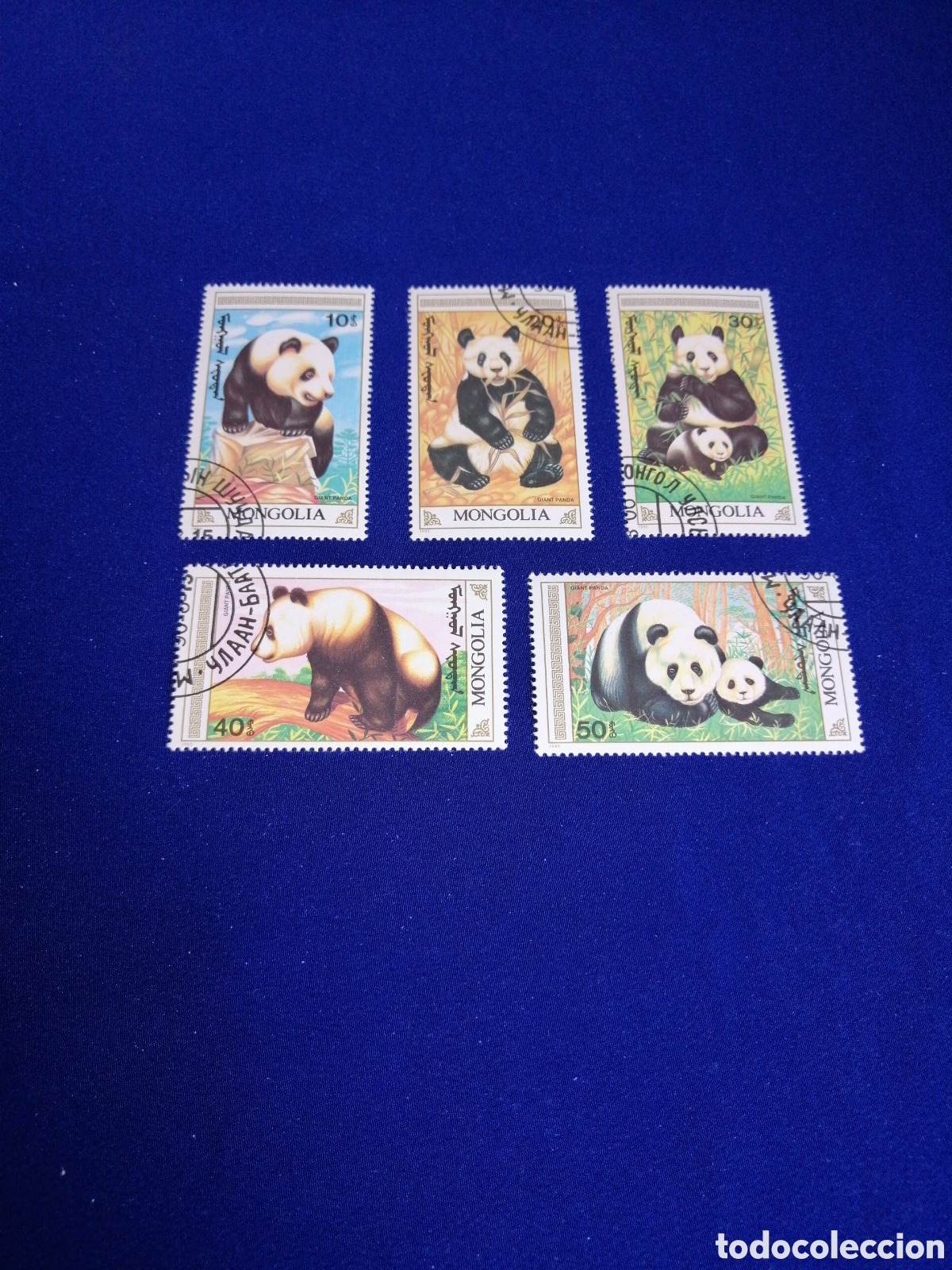 Timbres: MONGOLIA LOTE OSOS PANDA SELLOS USADOS MATASELLADOS