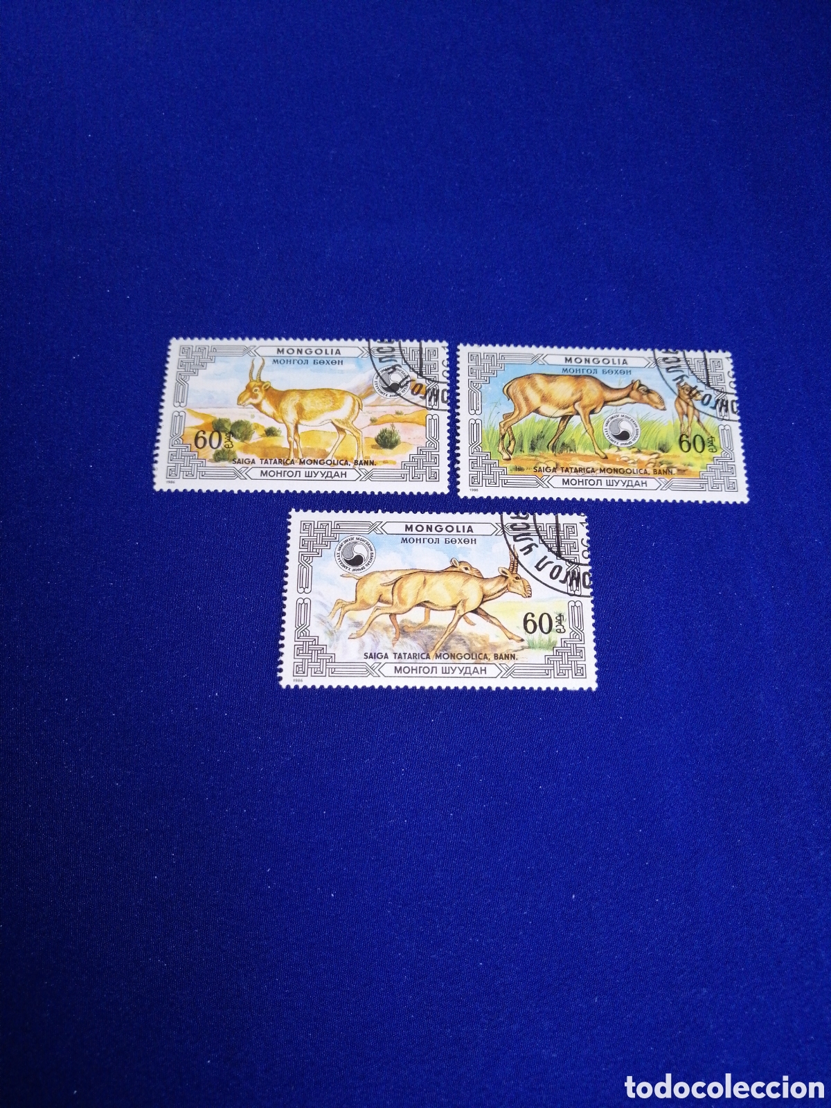 Timbres: MONGOLIA LOTE ANIMALES SELLOS USADOS MATASELLADOS