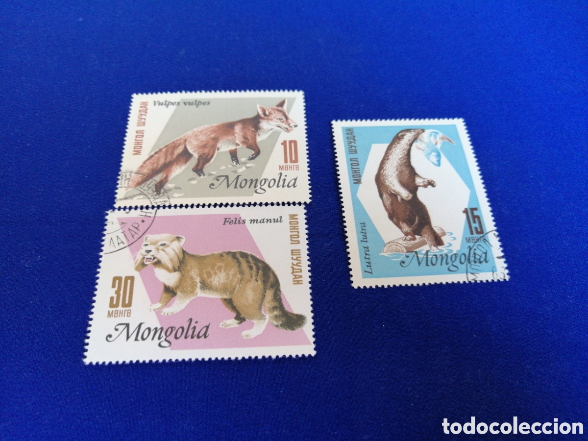 Briefmarken: MONGOLIA LOTE ANIMALES SELLOS USADOS MATASELLADOS