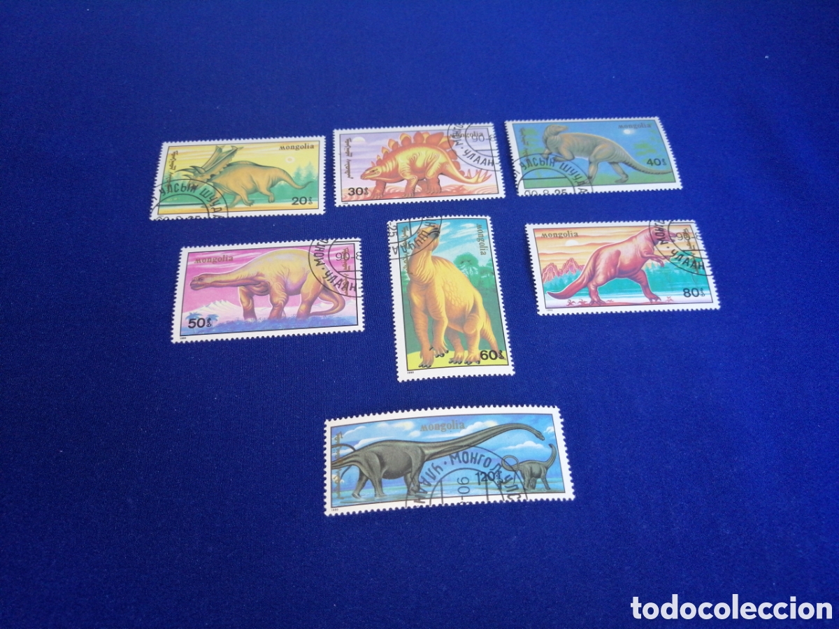 Briefmarken: MONGOLIA LOTE DINOSAURIOS SELLOS USADOS MATASELLADOS