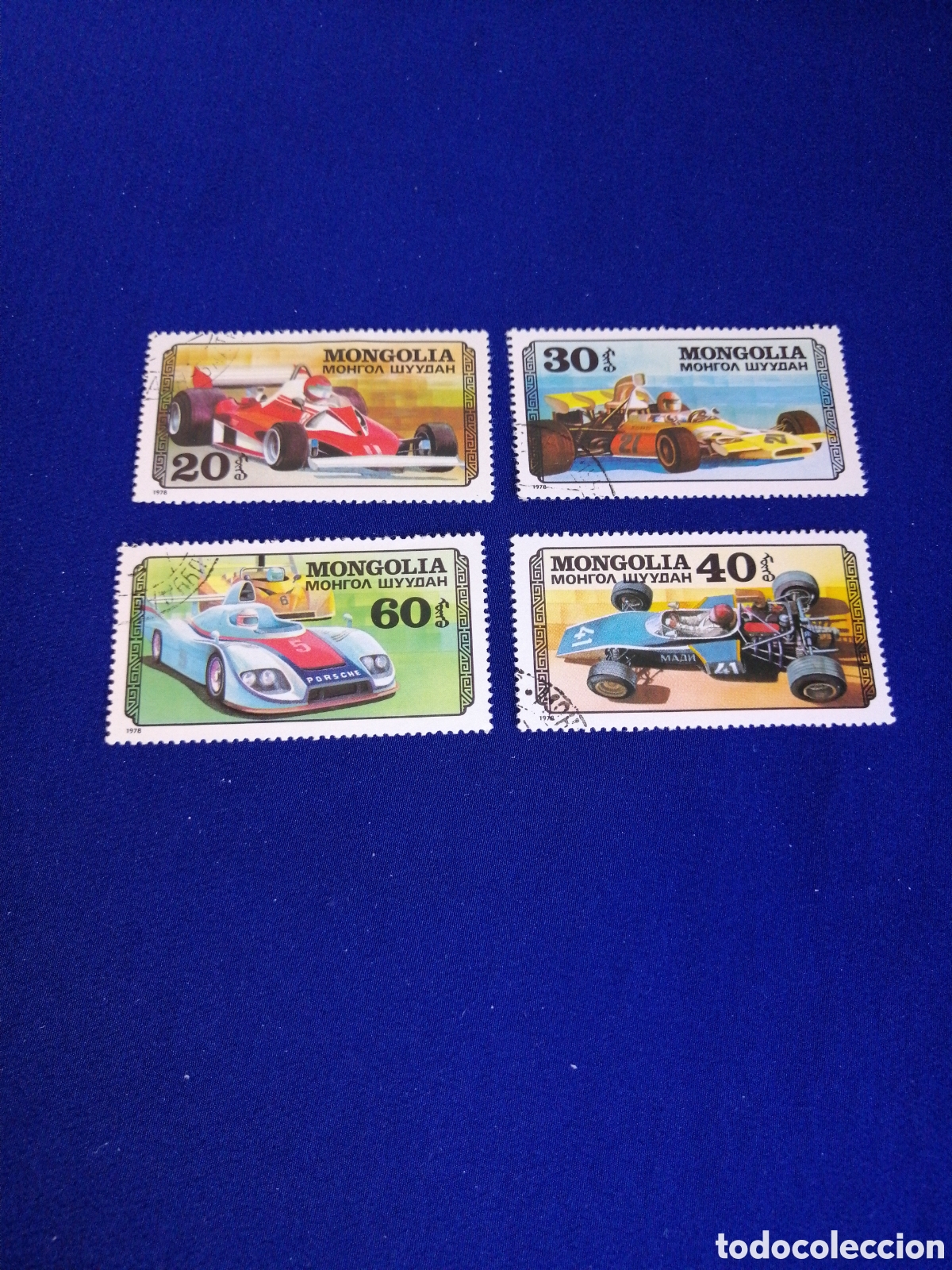 Stamps: MONGOLIA LOTE COCHES FORMULA 1 SELLOS USADOS MATASELLADOS