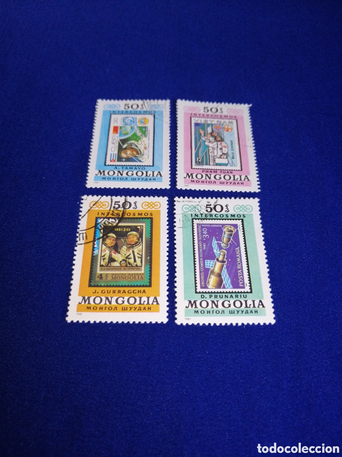 Briefmarken: MONGOLIA LOTE ESPACIO SELLOS USADOS MATASELLADOS