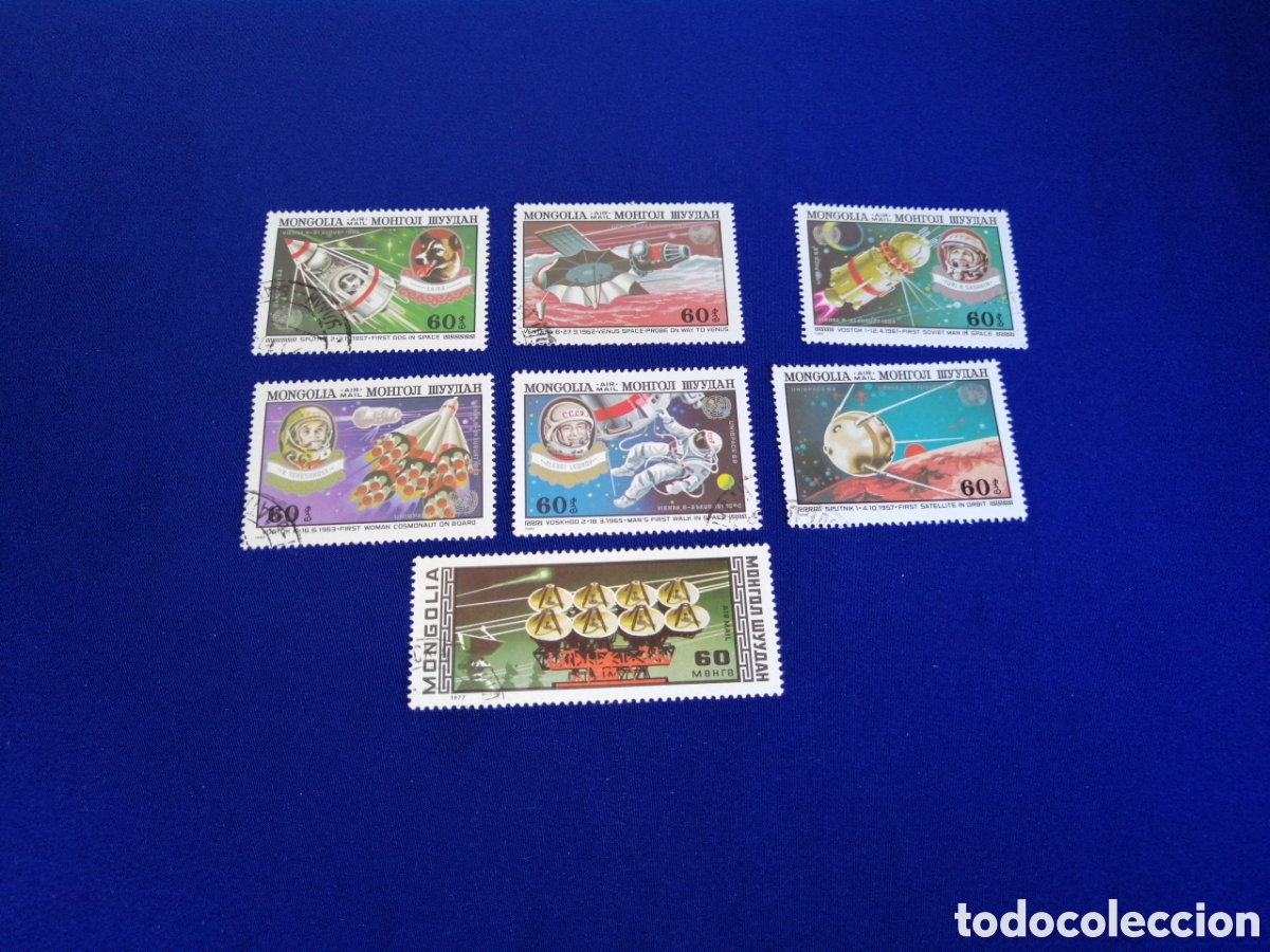 Stamps: MONGOLIA LOTE ESPACIO ESPACIAL SELLOS USADOS MATASELLADOS