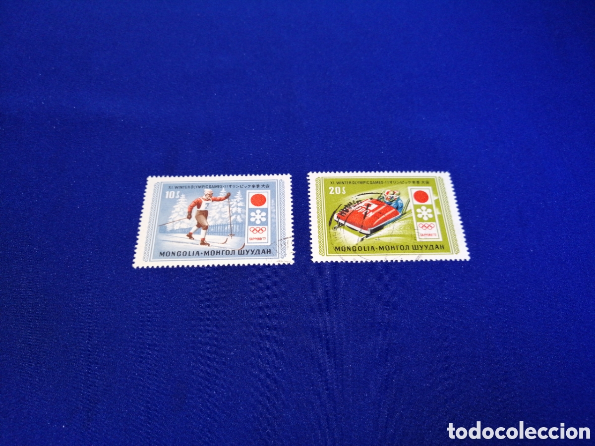 Stamps: MONGOLIA LOTE OLIMPIADAS SAPPORO 72 SELLOS USADOS MATASELLADOS