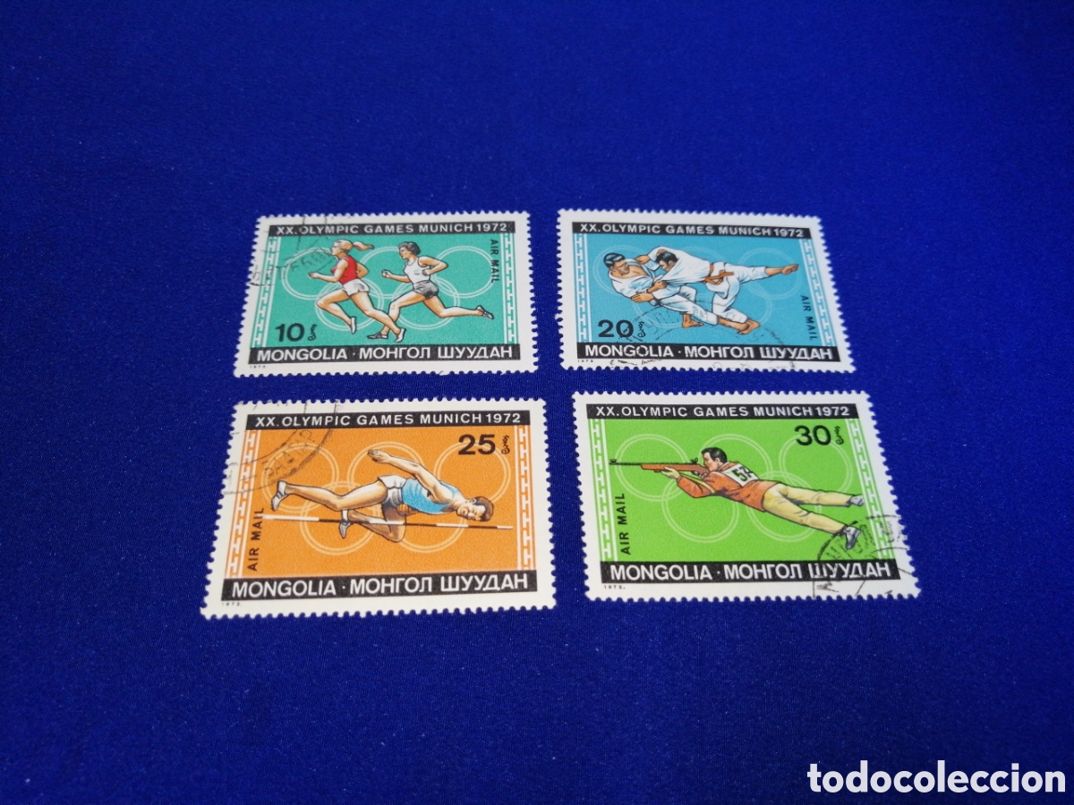 Briefmarken: MONGOLIA LOTE OLIMPIADAS DE MUNICH 1972 SELLOS USADOS MATASELLADOS
