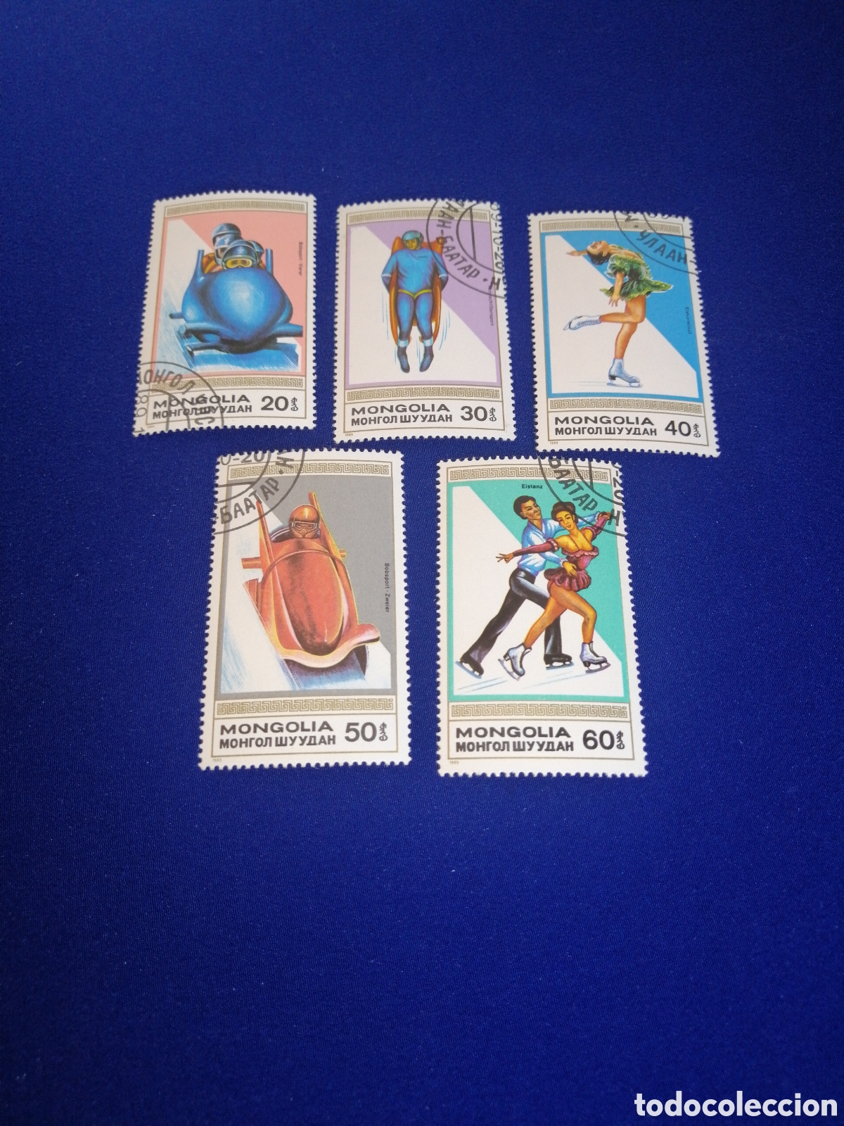 Stamps: MONGOLIA LOTE OLIMPIADAS 1989 SELLOS USADOS MATASELLADOS