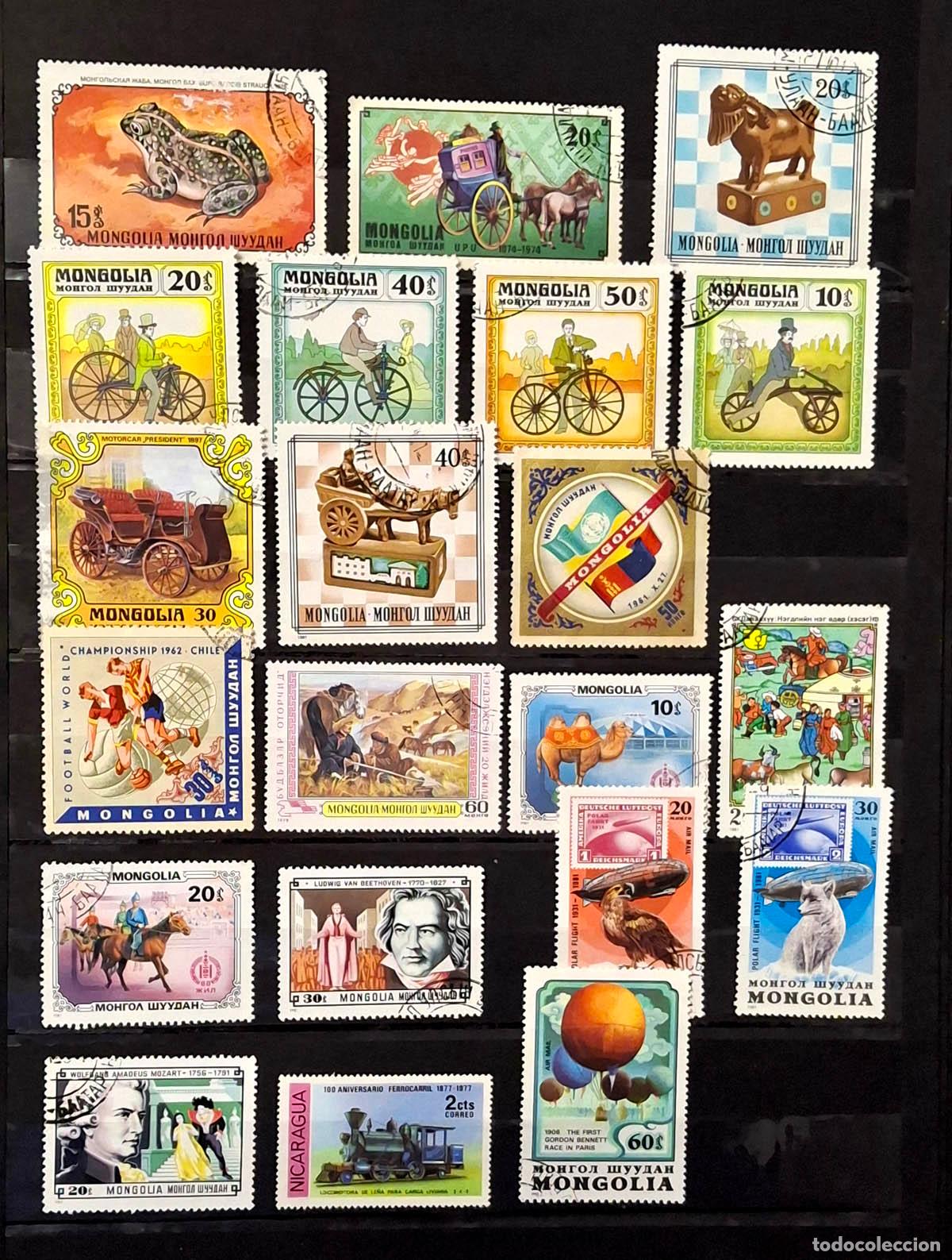 Sellos: 21 sellos de Mongolia