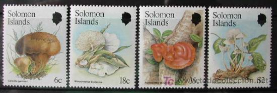 Sellos: SOLOMON ISLAS  SETAS 4 SELLOS - Foto 1