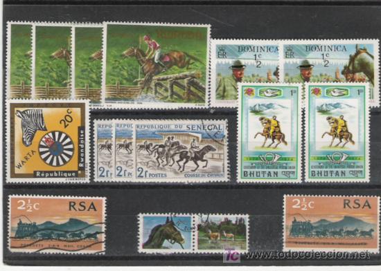 Sellos: LOTE DE SELLOS TEMA CABALLOS - Foto 1