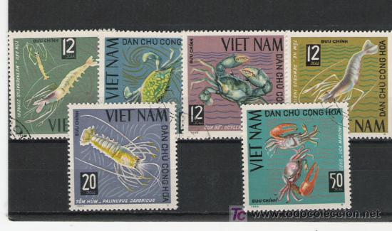 Sellos: TEMA PECES  SERIE DE VIET NAM - Foto 1