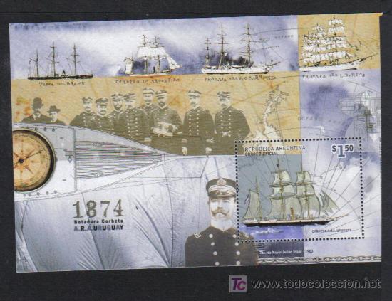 Sellos: ARGENTINA HB CORBETA URUGAY - Foto 1
