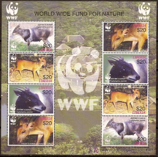 Sellos: WWF LIBERIA 2005 MINI HOJA - Foto 1 - 27429232