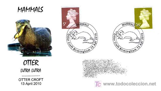 Sellos: MAMIFEROS - NUTRIA - Lutra lutra - Foto 1