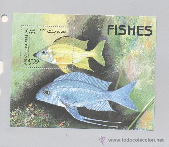 Sellos: Afganistan HB- peces - Foto 1