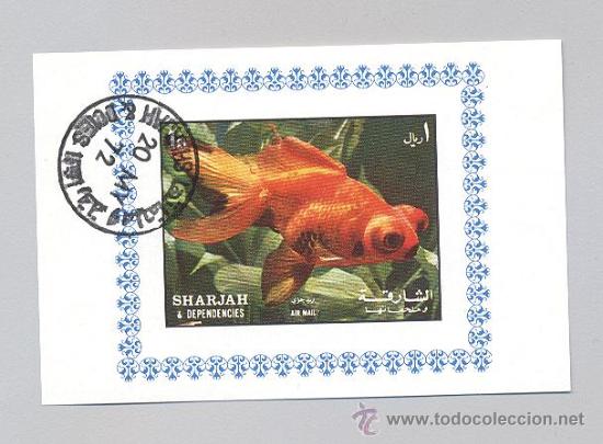 Sellos: sharjah HB- peces - Foto 1