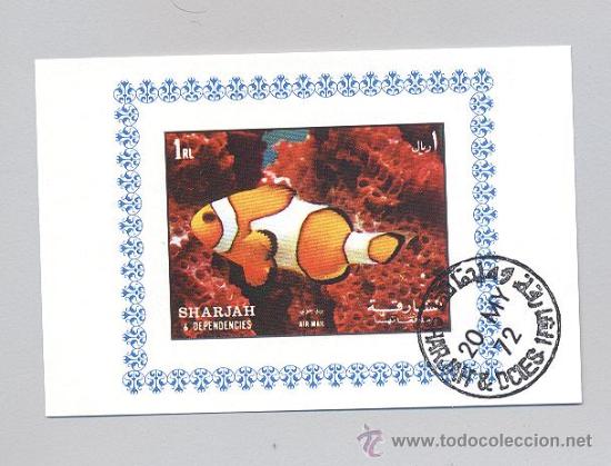 Sellos: sharjah HB- peces - Foto 1