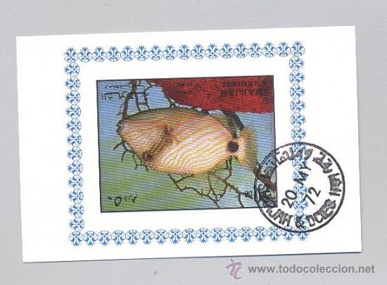 Sellos: sharjah HB- peces - Foto 1