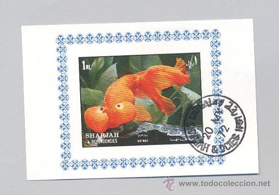 Sellos: sharjah HB- peces - Foto 1