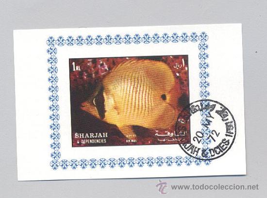 Sellos: sharjah HB- peces - Foto 1